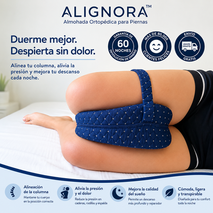 ALIGNORA™ - Alineador ortopédico para aliviar presión lumbar y ciática mientras duermes.