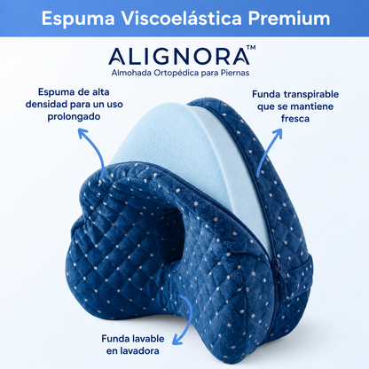 ALIGNORA™ - Alineador ortopédico para aliviar presión lumbar y ciática mientras duermes.