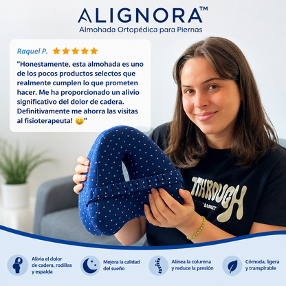 ALIGNORA™ - Alineador ortopédico para aliviar presión lumbar y ciática mientras duermes.