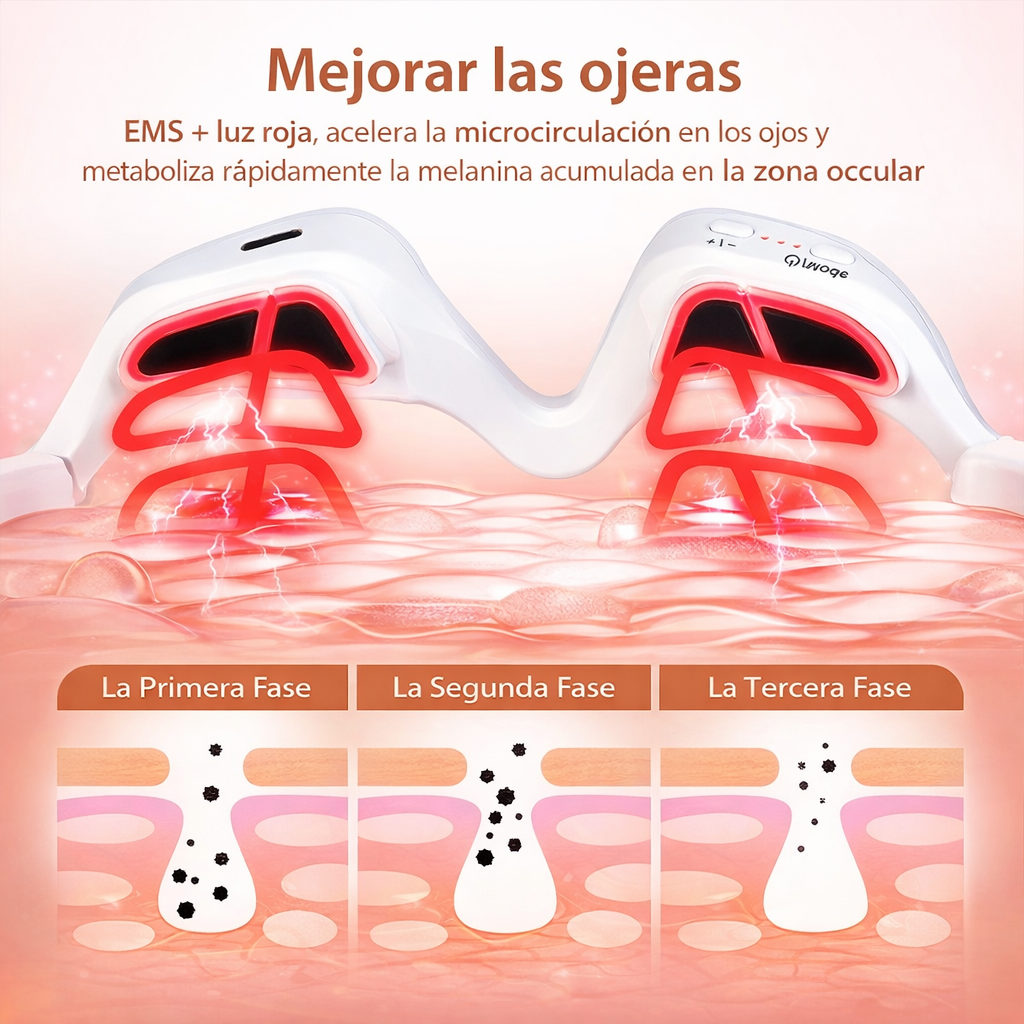 EyeRevive™ BrightLift Masajeador Anti-Bolsas y Ojeras con Efecto Reafirmante